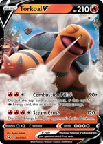 Torkoal V 24/202 - Sword & Shield Holofoil - Poke-Collect