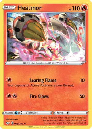 Heatmor 26/202 - SWSH01 Sword & Shield Base Set Reverse Holofoil - Poke-Collect