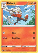 Raboot (033) 33/202 - SWSH01 Sword & Shield Base Set Reverse Holofoil - Poke-Collect