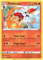 Cinderace (036) 36/202 - SWSH01 Sword & Shield Base Set Reverse Holofoil - Poke-Collect