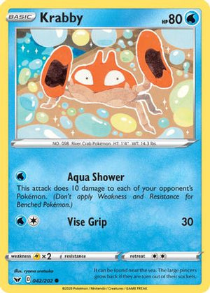 Krabby (042) 42/202 - SWSH01 Sword & Shield Base Set - Poke-Collect