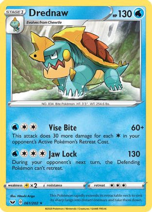 Drednaw 61/202 - SWSH01 Sword & Shield Base Set - Poke-Collect