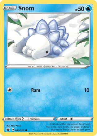 Snom 63/202 - Sword & Shield Reverse Holofoil - Poke-Collect