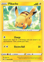 Pikachu 65/202 - SWSH01 Sword & Shield Base Set Reverse Holofoil - Poke-Collect
