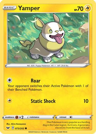 Yamper 73/202 - Sword & Shield - Poke-Collect
