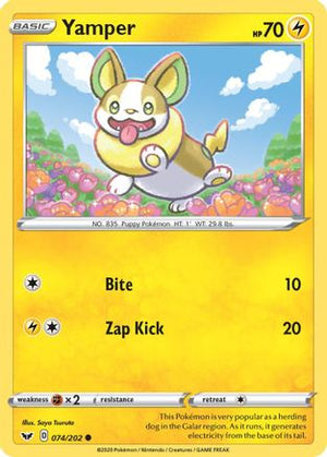 Yamper 74/202 - Sword & Shield - Poke-Collect