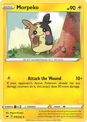 Morpeko 78/202 - Sword & Shield Reverse Holofoil - Poke-Collect