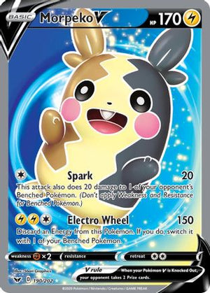 Morpeko V 190/202 - Sword & Shield Holofoil - Poke-Collect