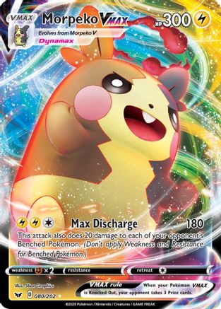 Morpeko VMAX 80/202 - SWSH01 Sword & Shield Base Set Holofoil - Poke-Collect