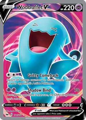 Wobbuffet V 191/202 - Sword & Shield Holofoil - Poke-Collect