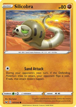 Silicobra 107/202 - Sword & Shield - Poke-Collect