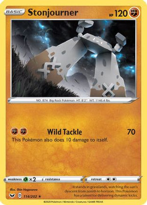 Stonjourner 114/202 - Sword & Shield Reverse Holofoil - Poke-Collect