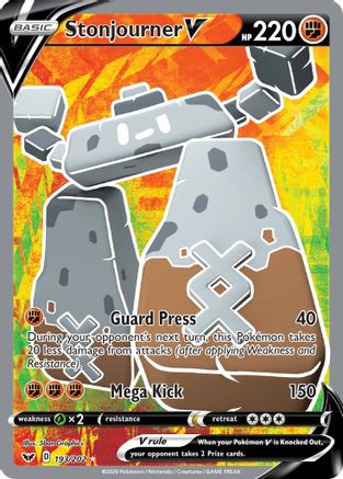 Stonjourner V 193/202 - Sword & Shield Holofoil - Poke-Collect