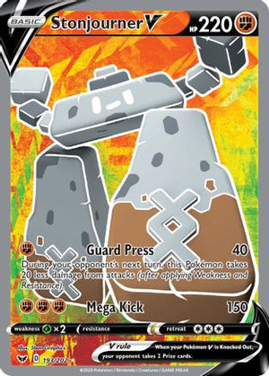 Stonjourner V 193/202 - Sword & Shield Holofoil - Poke-Collect