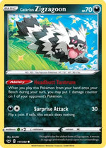 Galarian Zigzagoon 117/202 - SWSH01 Sword & Shield Base Set - Poke-Collect