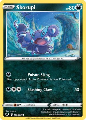 Skorupi 121/202 - Sword & Shield - Poke-Collect