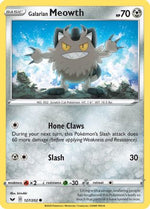 Galarian Meowth 127/202 - SWSH01 Sword & Shield Base Set Reverse Holofoil - Poke-Collect