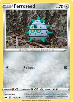 Ferroseed 130/202 - SWSH01 Sword & Shield Base Set Reverse Holofoil - Poke-Collect