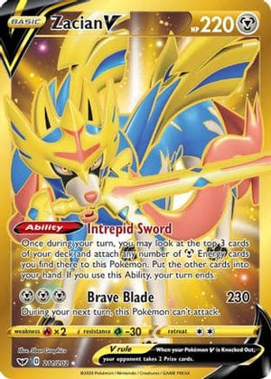 Zacian V 211/202 - Sword & Shield Holofoil