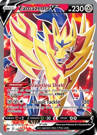 Zamazenta V 196/202 - Sword & Shield Holofoil - Poke-Collect