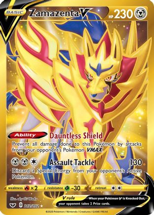 Zamazenta V 212/202 - Sword & Shield Holofoil - Poke-Collect