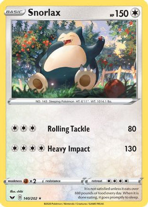 Snorlax 140/202 - Sword & Shield - Poke-Collect