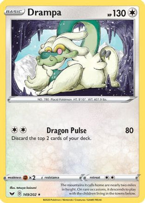 Drampa 149/202 - SWSH01 Sword & Shield Base Set Reverse Holofoil - Poke-Collect
