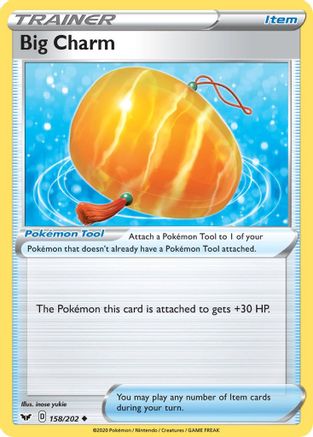 Big Charm 158/202 - SWSH01 Sword & Shield Base Set Reverse Holofoil - Poke-Collect