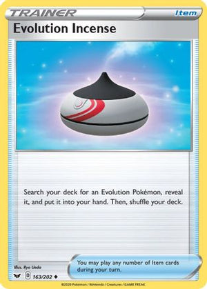 Evolution Incense 163/202 - Sword & Shield Reverse Holofoil - Poke-Collect