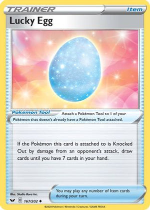 Lucky Egg 167/202 - SWSH01 Sword & Shield Base Set Reverse Holofoil