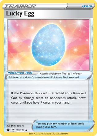 Lucky Egg 167/202 - SWSH01 Sword & Shield Base Set - Poke-Collect