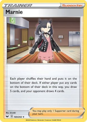Marnie 169/202 - Sword & Shield Reverse Holofoil - Poke-Collect