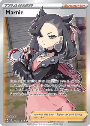 Marnie (Full Art) 200/202 - SWSH01 Sword & Shield Base Set Holofoil - Poke-Collect