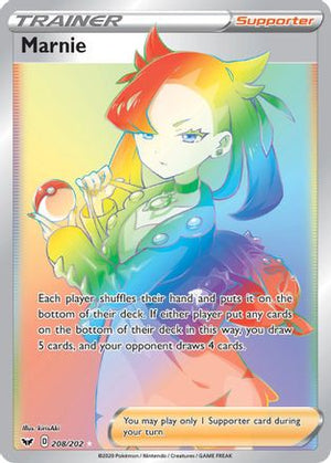 Marnie 208/202 - Sword & Shield Holofoil - Poke-Collect