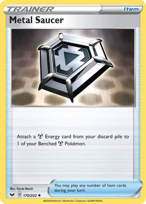 Metal Saucer 170/202 - Sword & Shield Reverse Holofoil - Poke-Collect