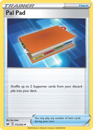 Pal Pad 172/202 - SWSH01 Sword & Shield Base Set Reverse Holofoil - Poke-Collect