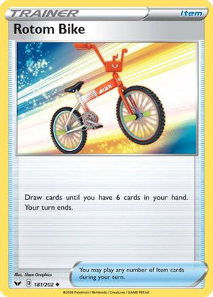 Rotom Bike 181/202 - Sword & Shield Reverse Holofoil - Poke-Collect