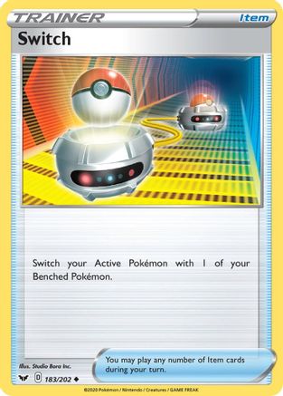 Switch 183/202 - Sword & Shield Reverse Holofoil - Poke-Collect