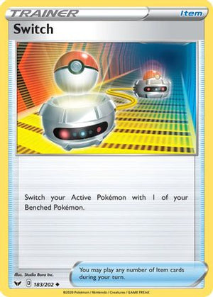 Switch 183/202 - Sword & Shield Reverse Holofoil - Poke-Collect