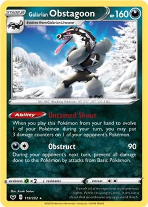 Galarian Obstagoon - 119/202 119 - Deck Exclusives - Poke-Collect