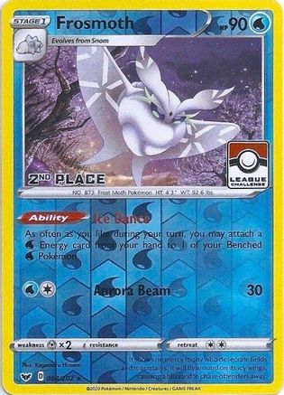 Frosmoth - 064/202 (League Challenge) [2nd Place] 64 - League & Championship Cards Reverse Holofoil - Poke-Collect