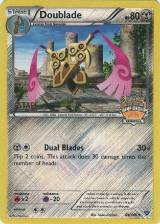 Doublade - 84/146 (Regional Championships) [Staff] 84 - League & Championship Cards Reverse Holofoil - Poke-Collect