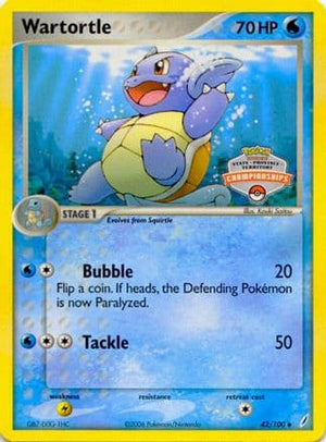 Wartortle - 42/100 (State Championships) 42 - League & Championship Cards