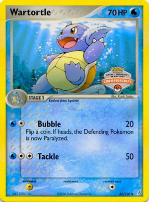 Wartortle - 42/100 (State Championships) 42 - League & Championship Cards - Poke-Collect