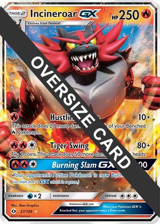 Incineroar GX - 27/149 27 - Jumbo Cards Holofoil - Poke-Collect