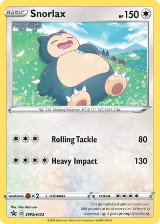 Snorlax SWSH032/307 - SWSH Black Star Promos Holofoil - Poke-Collect