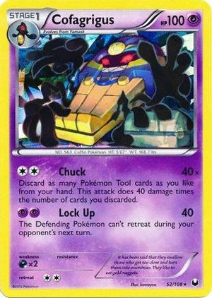 Cofagrigus - 52/108 (Cracked Ice Holo) 52 - Deck Exclusives Holofoil - Poke-Collect