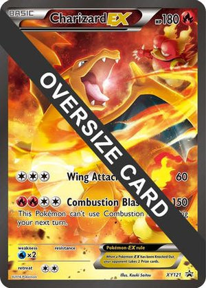 Charizard EX - XY121 (XY Black Star Promos) XY121 - Jumbo Cards Holofoil