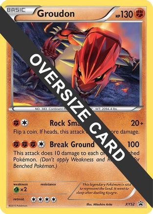 Groudon - XY52 (XY Black Star Promo) XY52 - Jumbo Cards Holofoil - Poke-Collect