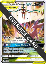 Espeon & Deoxys GX Oversized - SM240 (SM Black Star Promo) SM240 - Jumbo Cards Holofoil - Poke-Collect